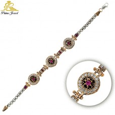 Gümüş Otantik Taşlı Biezik /Bileklik